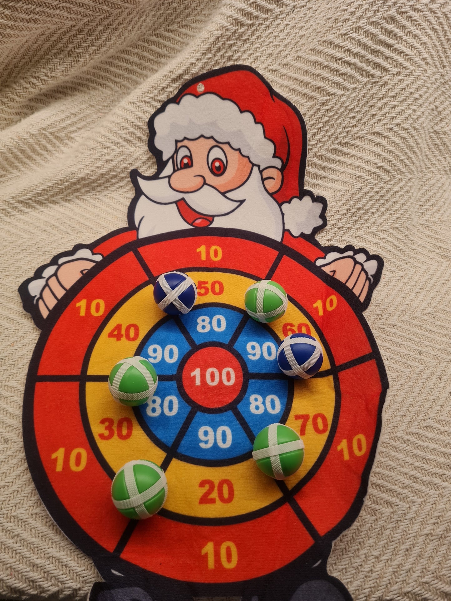 Jeu de fléchettes Père Noël – Velcro & balles