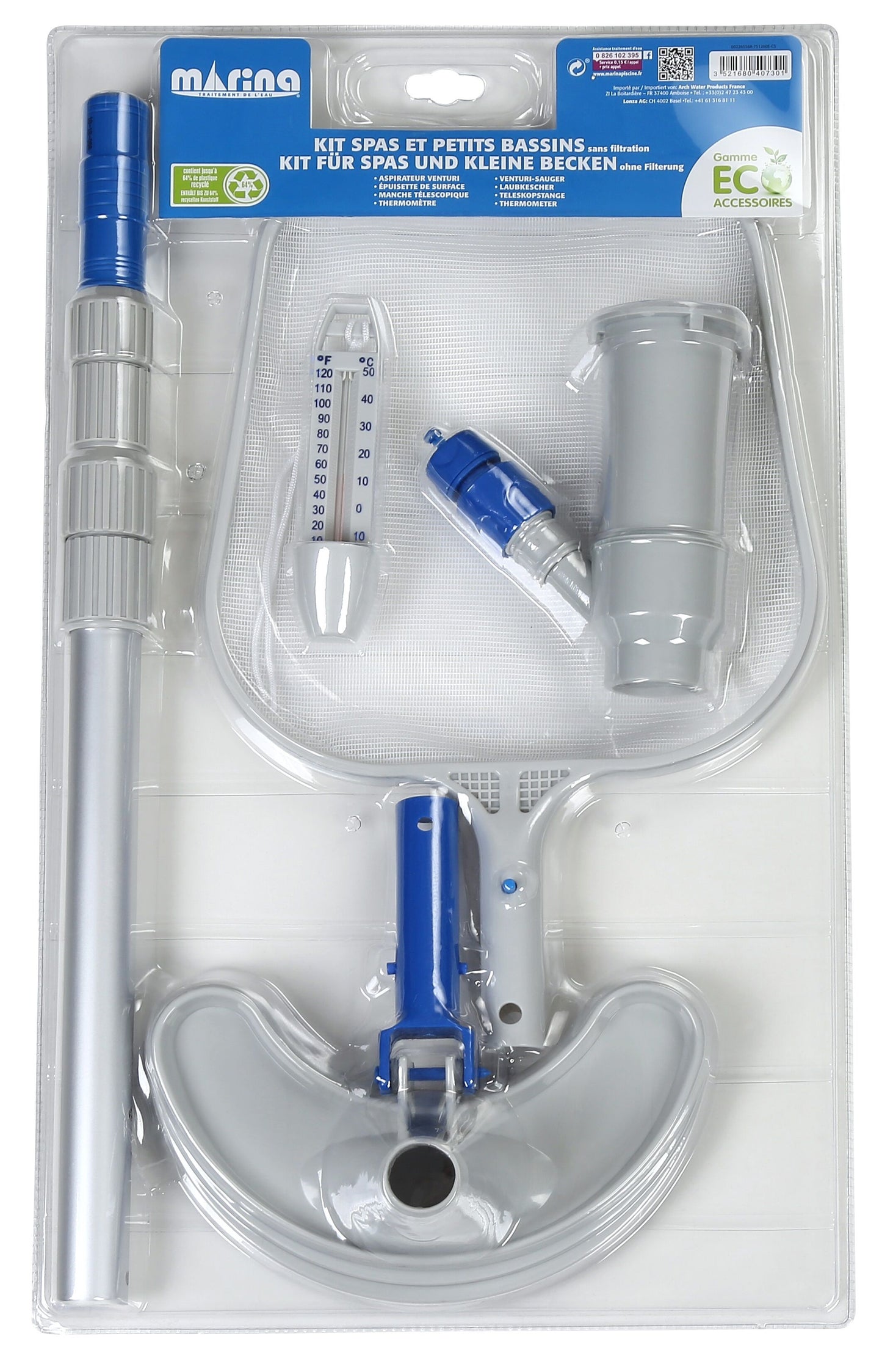 Kit d'accessoires pour spa et petite piscine