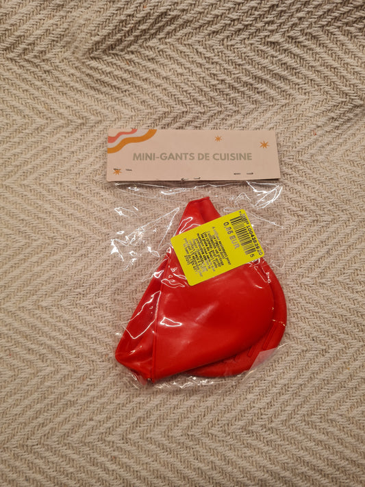 Mini-gants de cuisine – Rouge